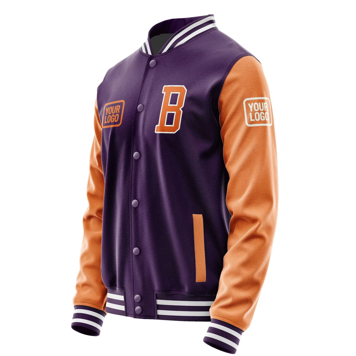 Custom Purple Orange Jacket sold by Tailorly product image thumbnail 3