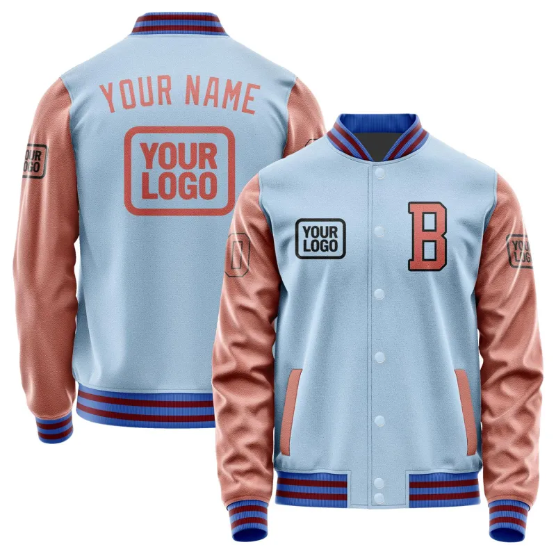 Custom Light Blue Copper Rose Jacket sold by Tailorly