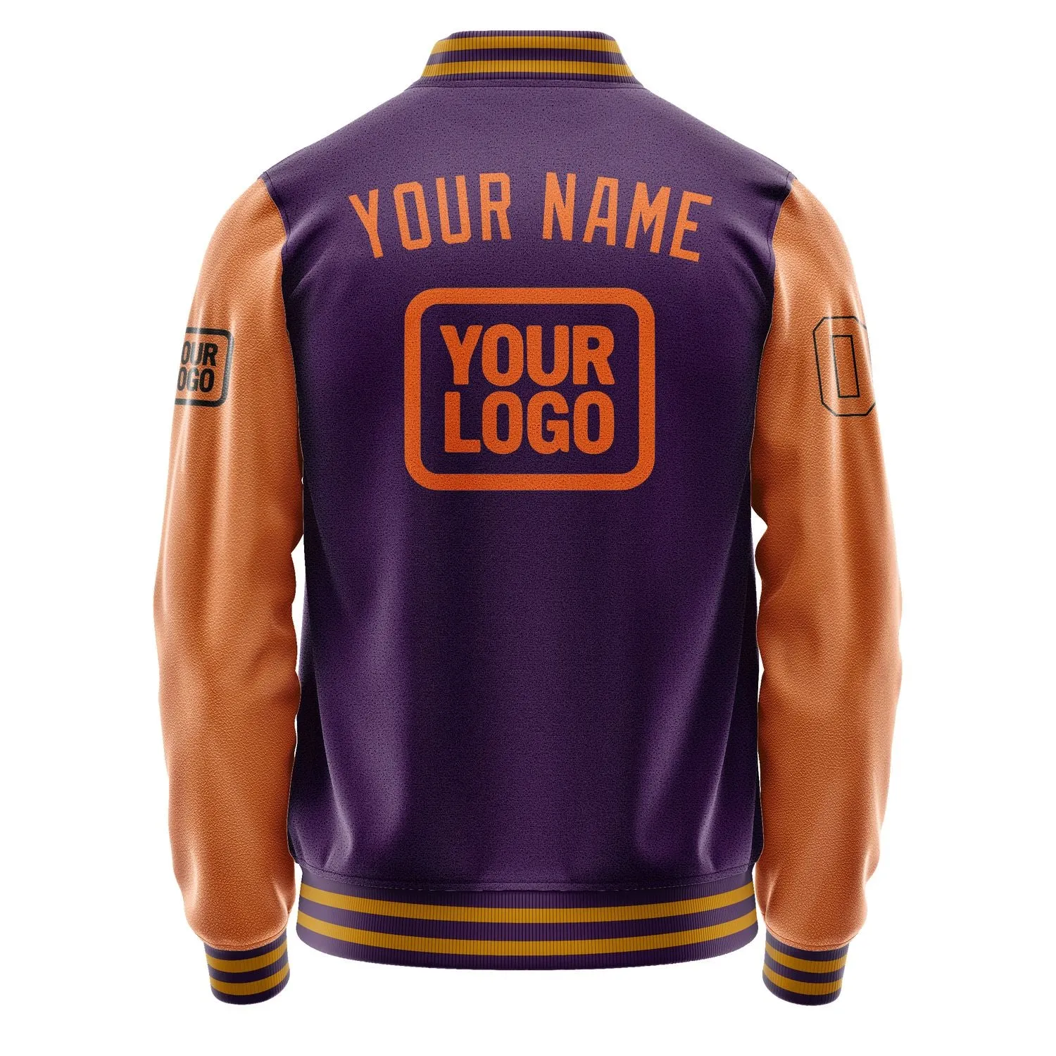 Custom Purple Orange Jacket sold by Tailorly product image thumbnail 4