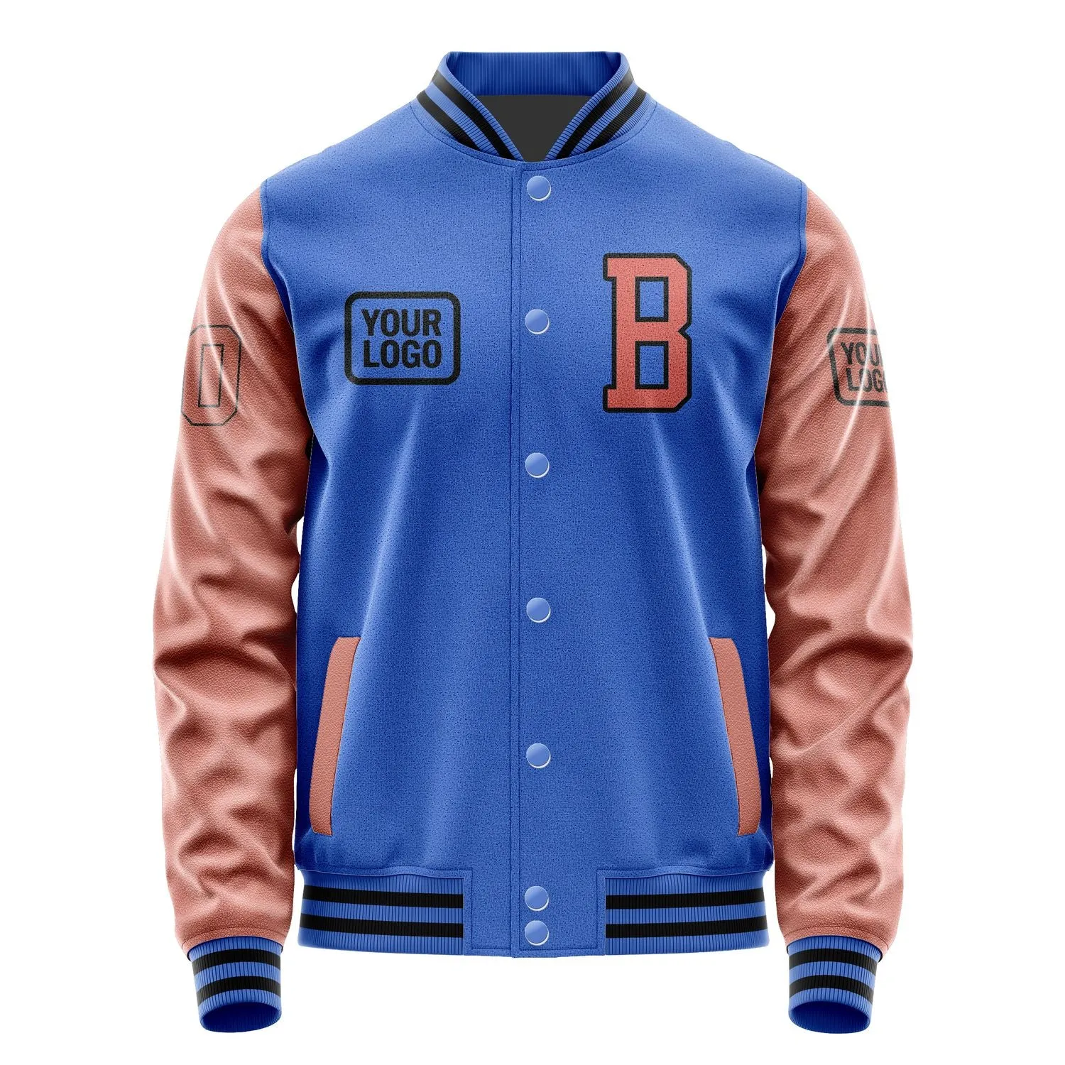 Custom Sky Blue Copper Rose Jacket sold by Tailorly product image thumbnail 2