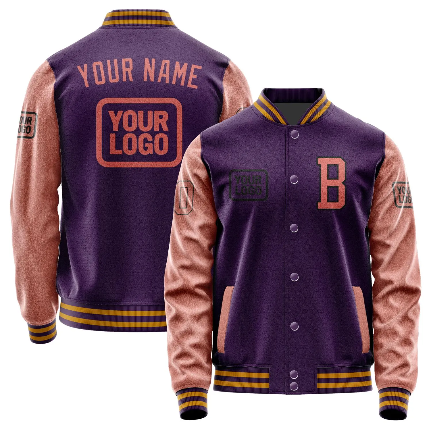 Custom Purple Copper Rose Jacket sold by Tailorly