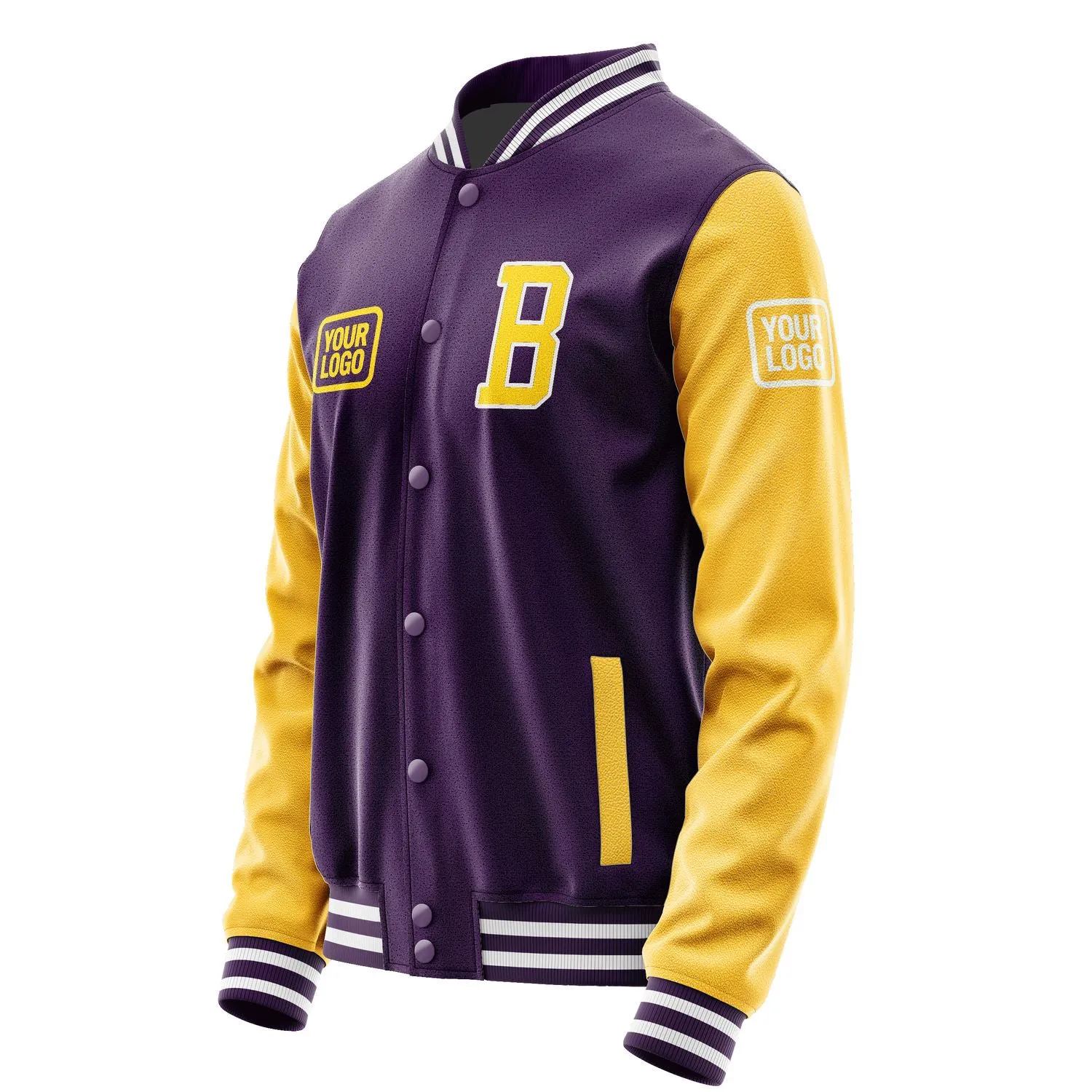 Custom Purple Gold Jacket sold by Tailorly product image thumbnail 3