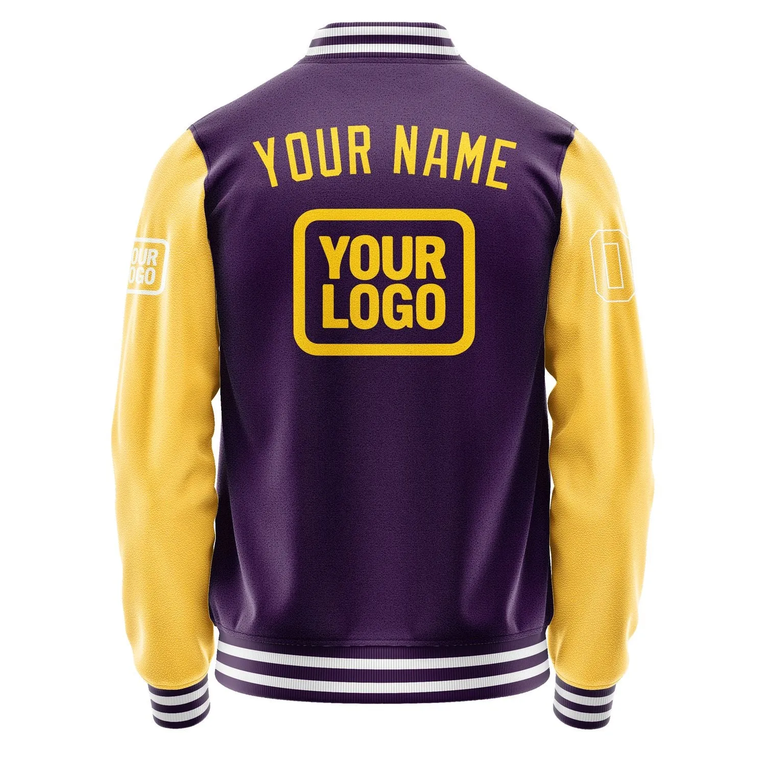 Custom Purple Gold Jacket sold by Tailorly product image thumbnail 4