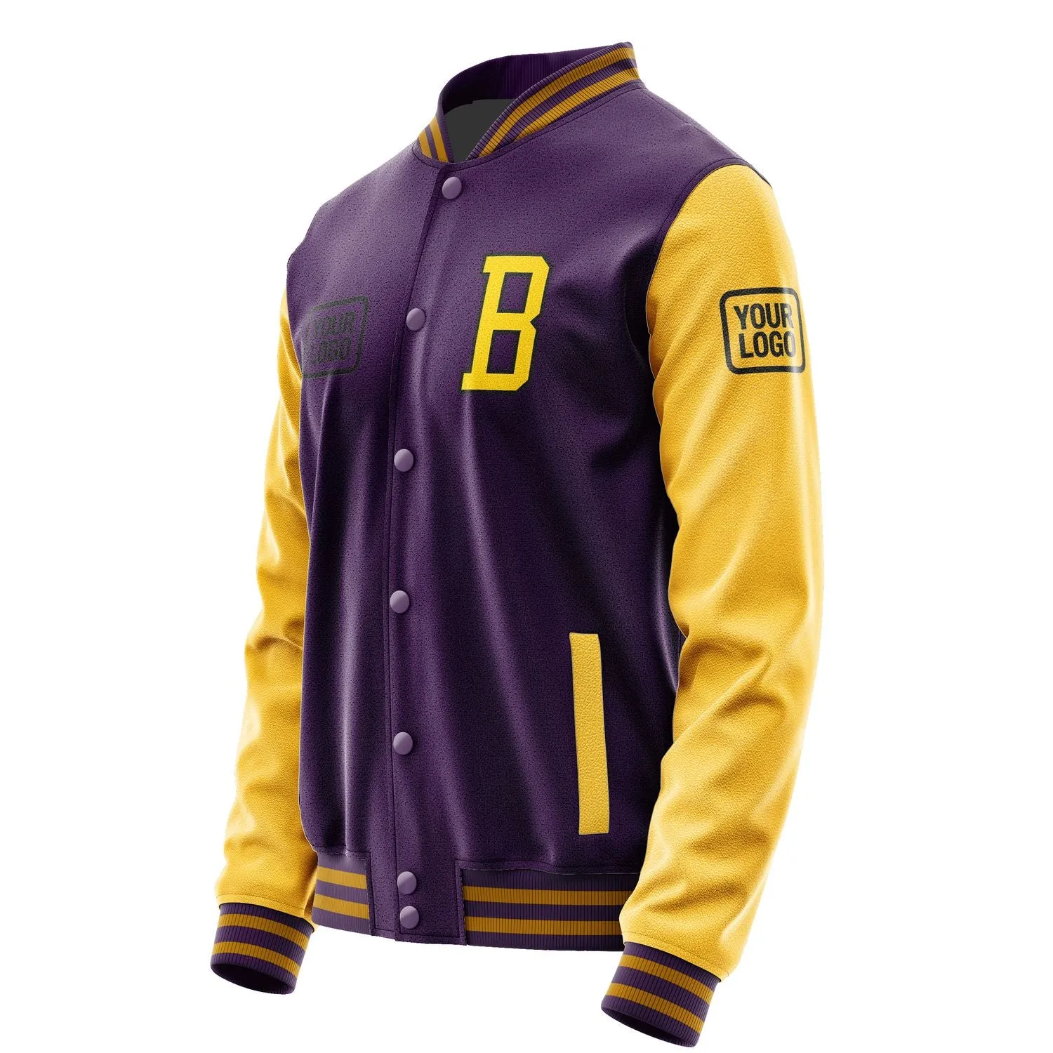 Custom Purple Gold Jacket sold by Tailorly product image thumbnail 3