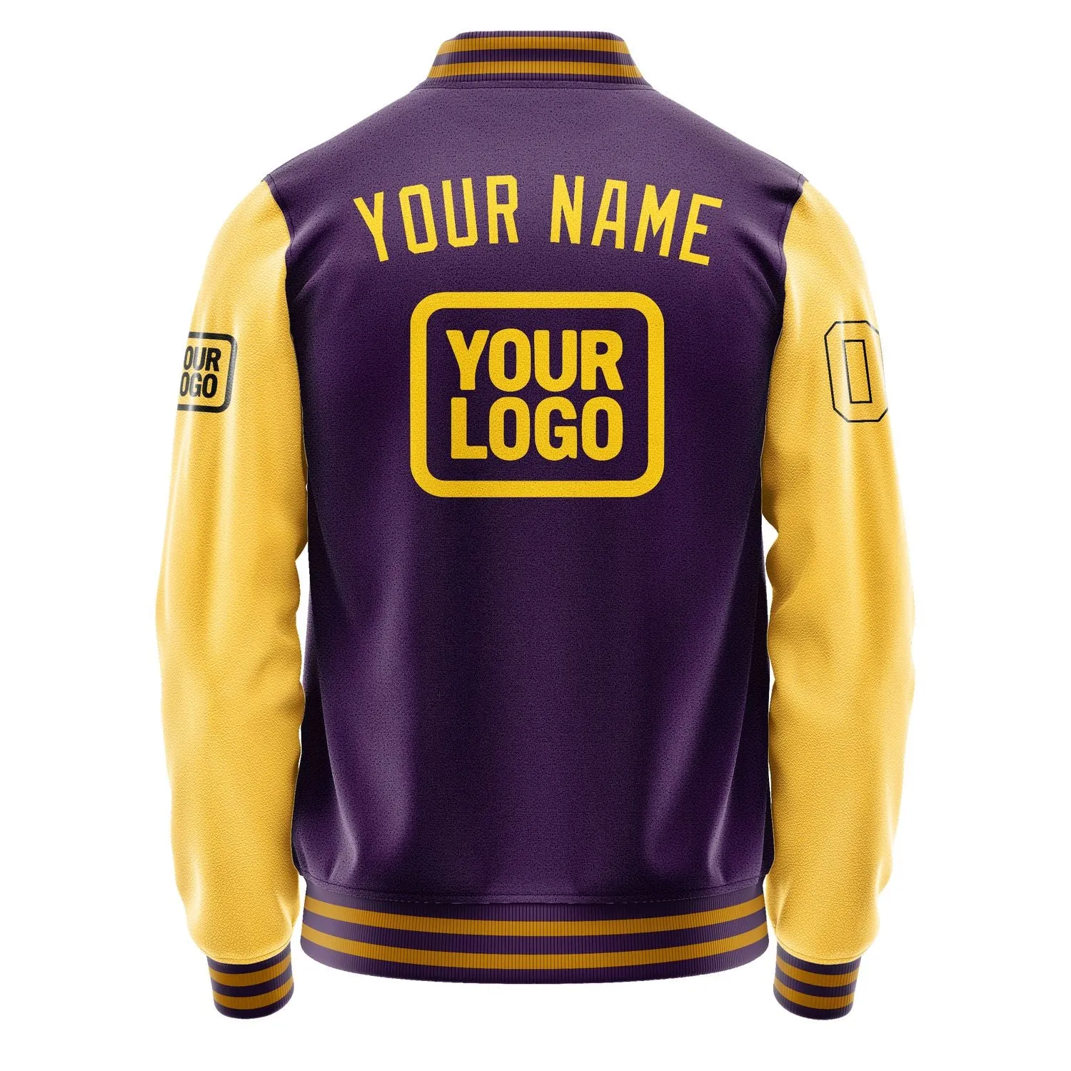 Custom Purple Gold Jacket sold by Tailorly product image thumbnail 4
