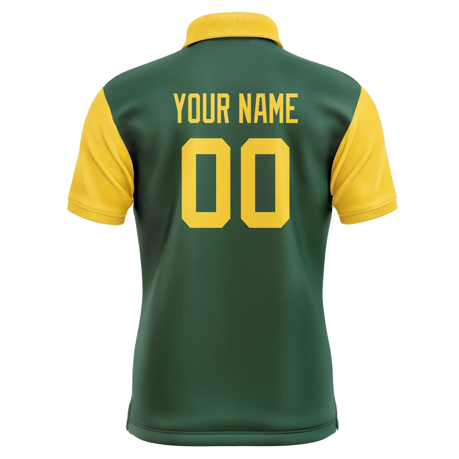 Custom Green Gold Short-Sleeve Polo Shirt sold by Tailorly product image thumbnail 3