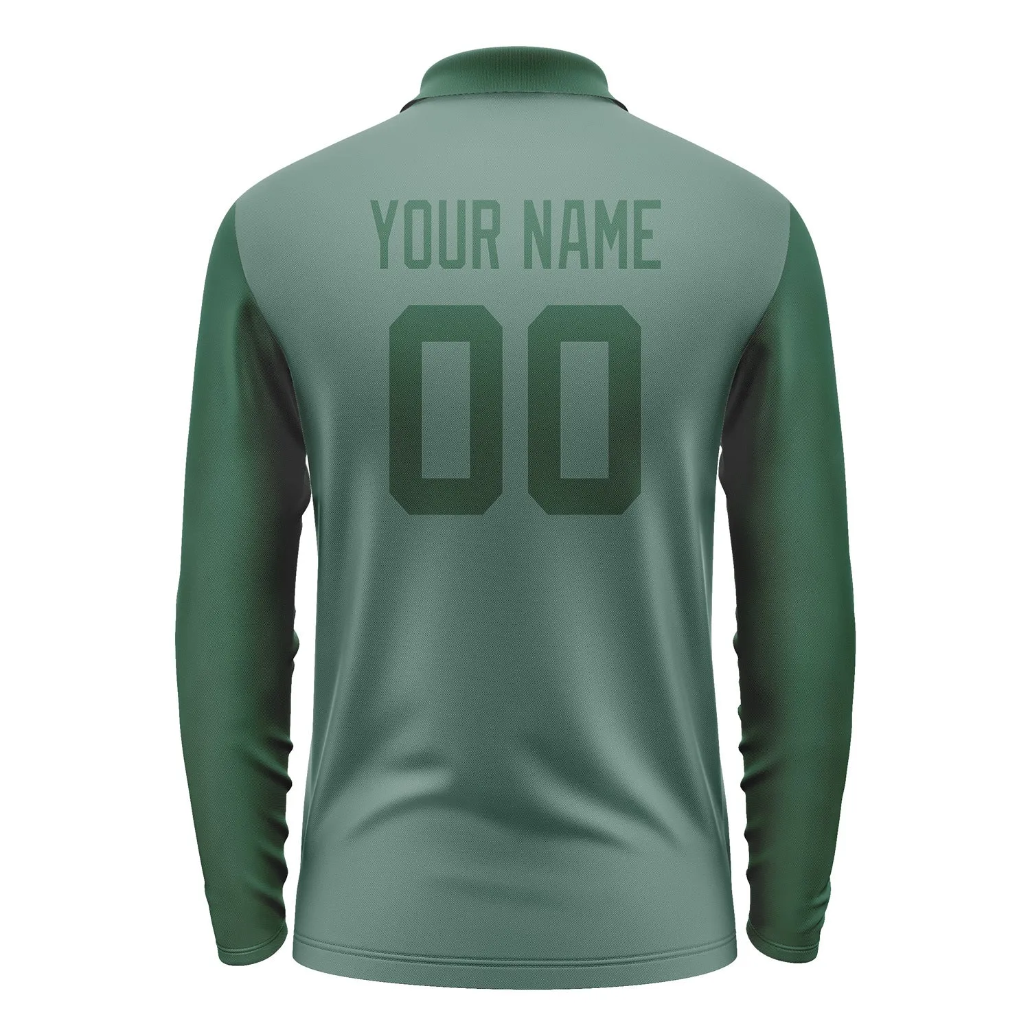 Custom Blue Green Green Long Sleeve Polo Shirt sold by Tailorly product image thumbnail 3