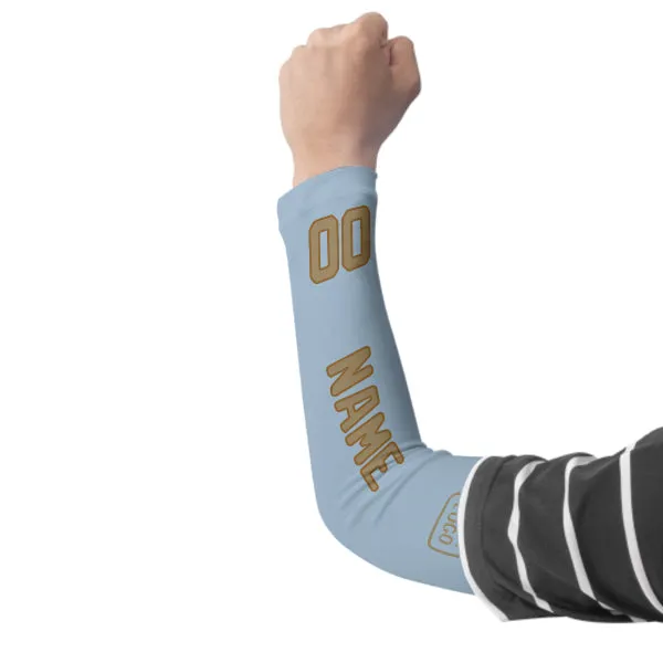 Custom Light Blue Light Khaki Arm Sleeve sold by Tailorly product image thumbnail 3