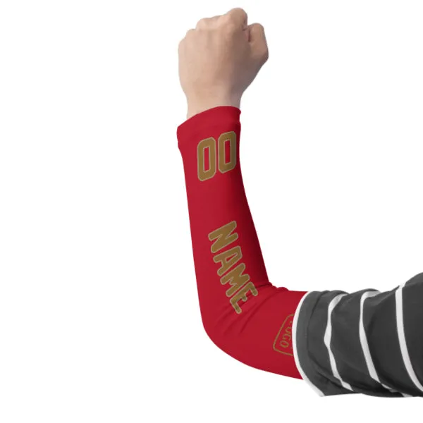 Custom Red Khaki Arm Sleeve sold by Tailorly product image thumbnail 3