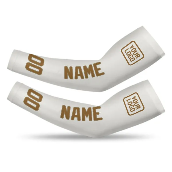 Custom White Khaki Arm Sleeve sold by Tailorly