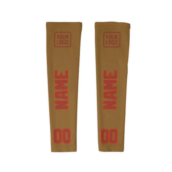 Custom Khaki Coral Red Arm Sleeve sold by Tailorly product image thumbnail 4