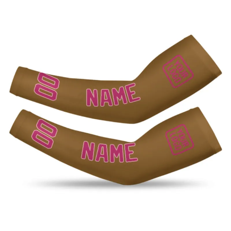 Custom Khaki Pink Arm Sleeve made by Tailorly