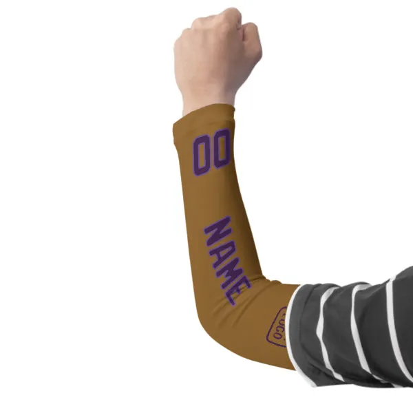 Custom Khaki Purple Arm Sleeve sold by Tailorly product image thumbnail 3