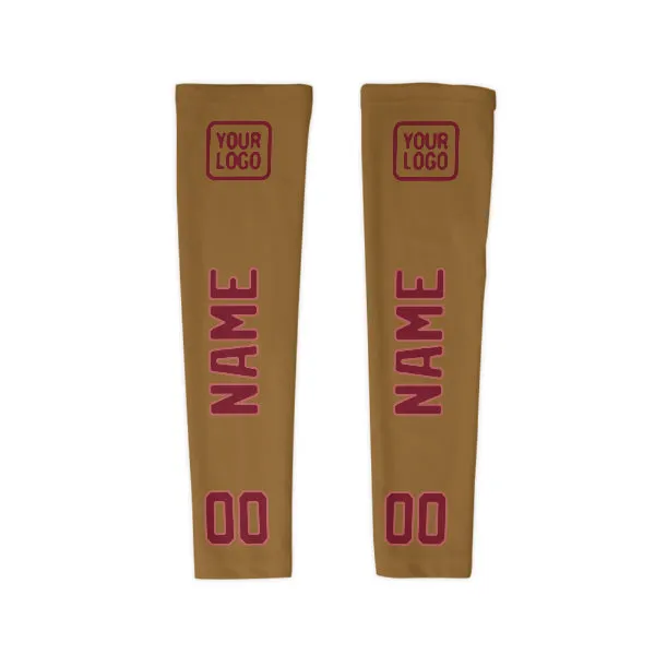 Custom Khaki Crimson Red Arm Sleeve sold by Tailorly product image thumbnail 4