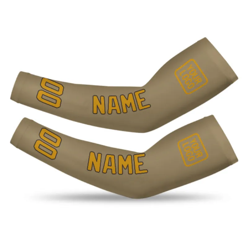 Custom Light Khaki Yellow Arm Sleeve made by Tailorly