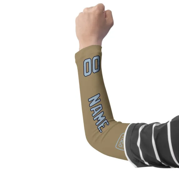 Custom Light Khaki Light Blue Arm Sleeve sold by Tailorly product image thumbnail 3