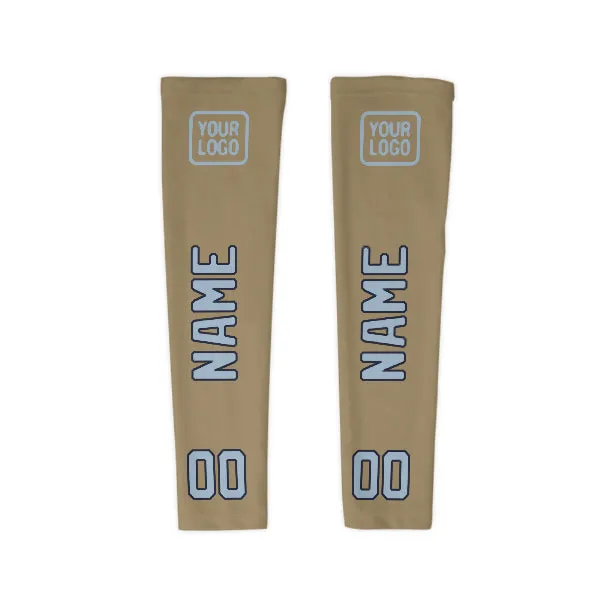 Custom Light Khaki Light Blue Arm Sleeve sold by Tailorly product image thumbnail 4