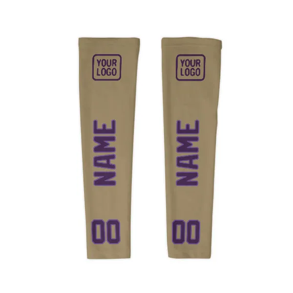 Custom Light Khaki Purple Arm Sleeve sold by Tailorly product image thumbnail 4