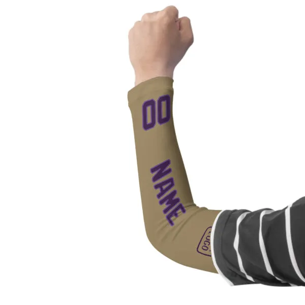 Custom Light Khaki Purple Arm Sleeve sold by Tailorly product image thumbnail 3