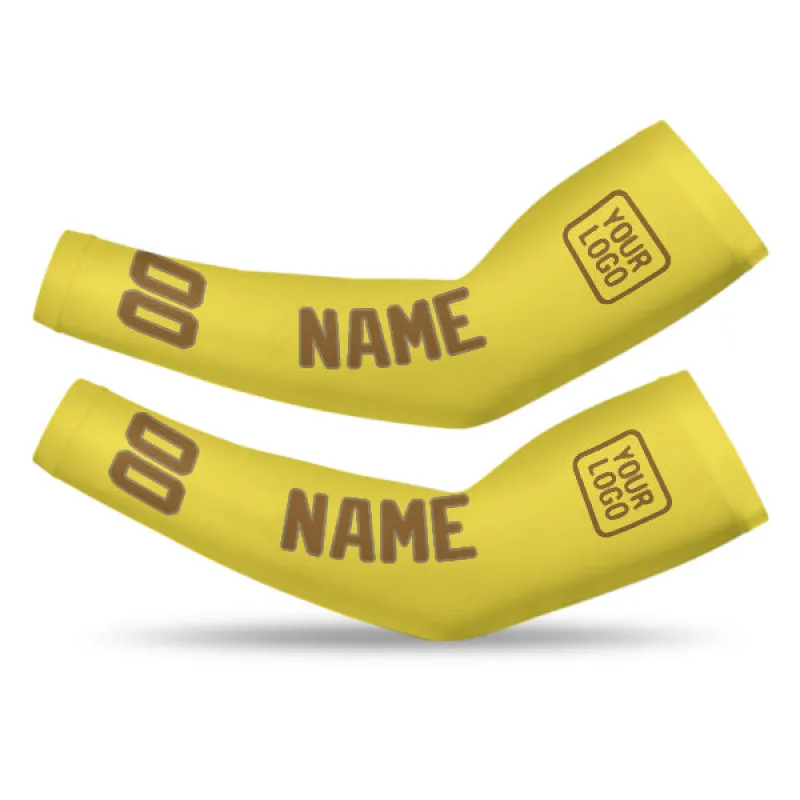 Custom Light Yellow Khaki Arm Sleeve sold by Tailorly