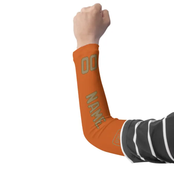 Custom Orange Light Khaki Arm Sleeve sold by Tailorly product image thumbnail 3