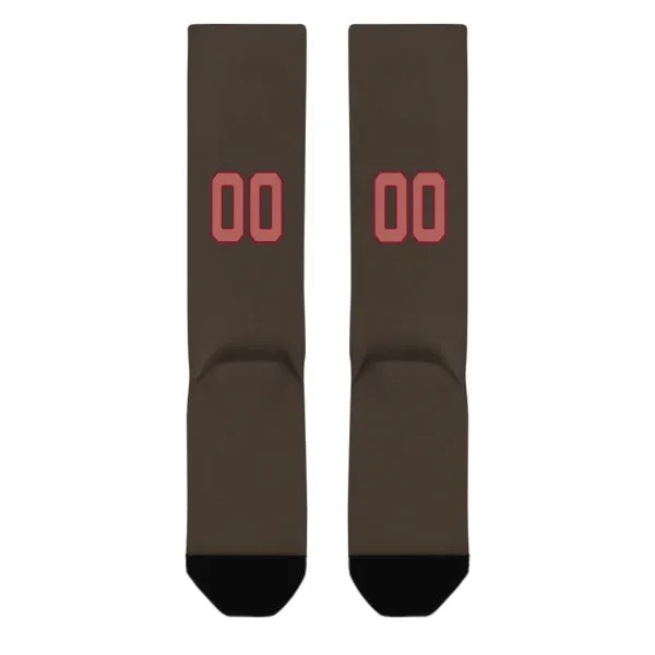 Custom Brown Copper Rose Knee-High Sock sold by Tailorly product image thumbnail 3