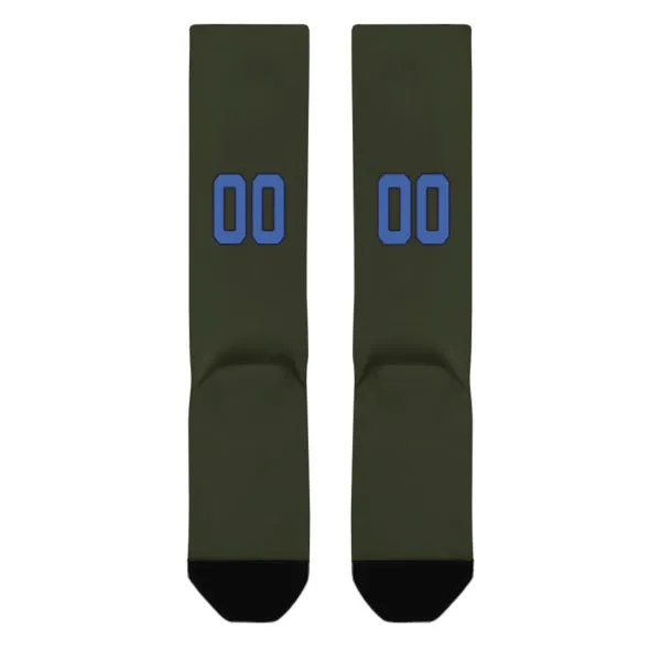 Custom Olive Sky Blue Knee-High Sock sold by Tailorly product image thumbnail 3