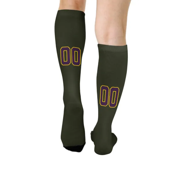 Custom Olive Purple Knee-High Sock sold by Tailorly product image thumbnail 4
