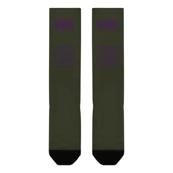 Custom Olive Purple Knee-High Sock sold by Tailorly product image thumbnail 2