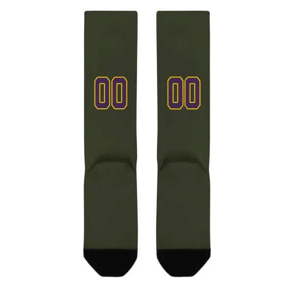 Custom Olive Purple Knee-High Sock sold by Tailorly product image thumbnail 3