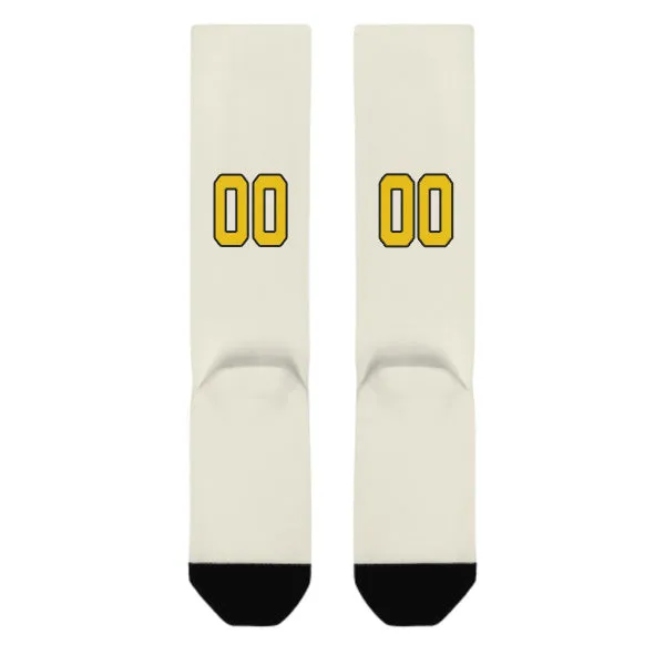 Custom Cream Gold Knee-High Sock sold by Tailorly product image thumbnail 3