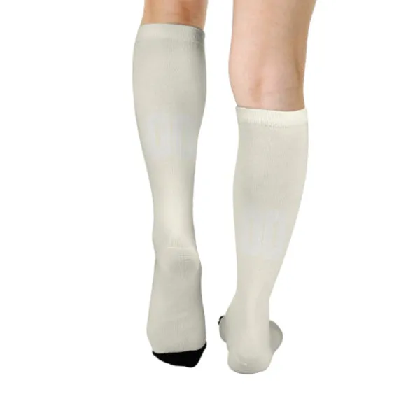 Custom Cream White Knee-High Sock sold by Tailorly product image thumbnail 4