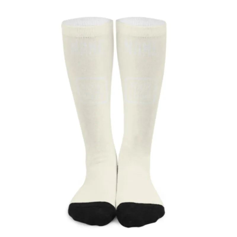 Custom Cream White Knee-High Sock sold by Tailorly
