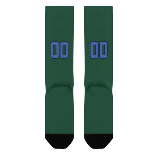Custom Green Sky Blue Knee-High Sock sold by Tailorly product image thumbnail 3