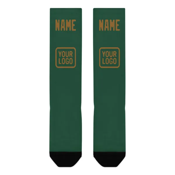Custom Green Khaki Knee-High Sock sold by Tailorly product image thumbnail 2