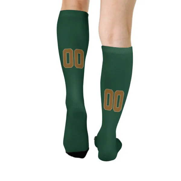 Custom Green Khaki Knee-High Sock sold by Tailorly product image thumbnail 4