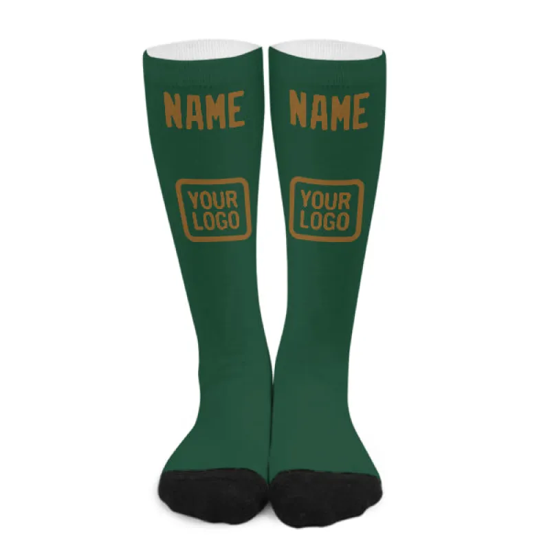 Custom Green Khaki Knee-High Sock sold by Tailorly