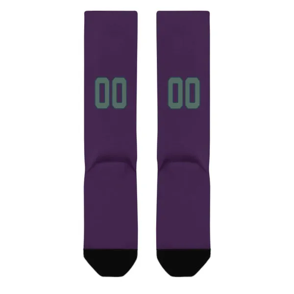 Custom Purple Blue Green Knee-High Sock sold by Tailorly product image thumbnail 3