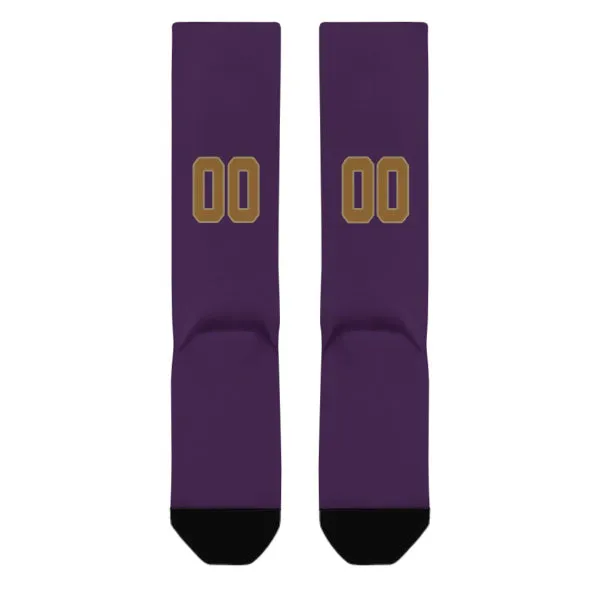 Custom Purple Khaki Knee-High Sock sold by Tailorly product image thumbnail 3