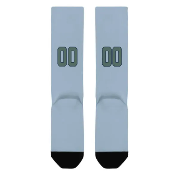 Custom Light Blue Blue Green Knee-High Sock sold by Tailorly product image thumbnail 3