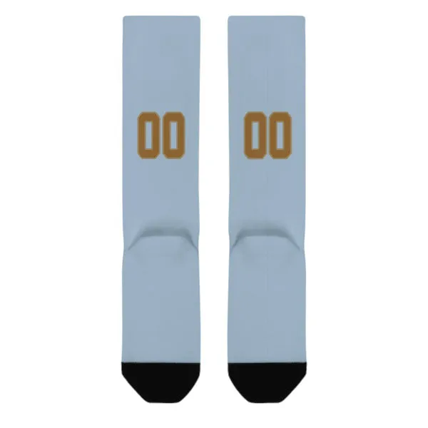 Custom Light Blue Khaki Knee-High Sock sold by Tailorly product image thumbnail 3