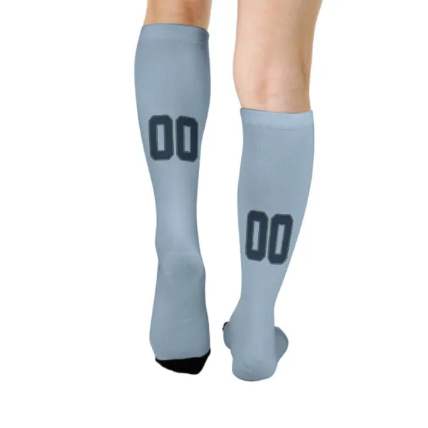 Custom Light Blue Blue Knee-High Sock sold by Tailorly product image thumbnail 4
