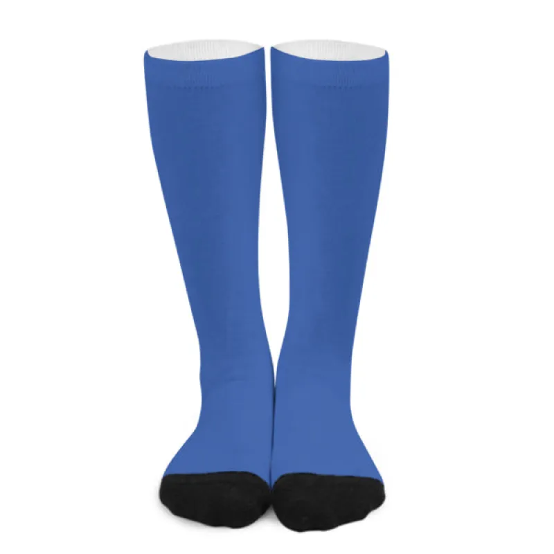 Custom Sky Blue Sky Blue Knee-High Sock sold by Tailorly