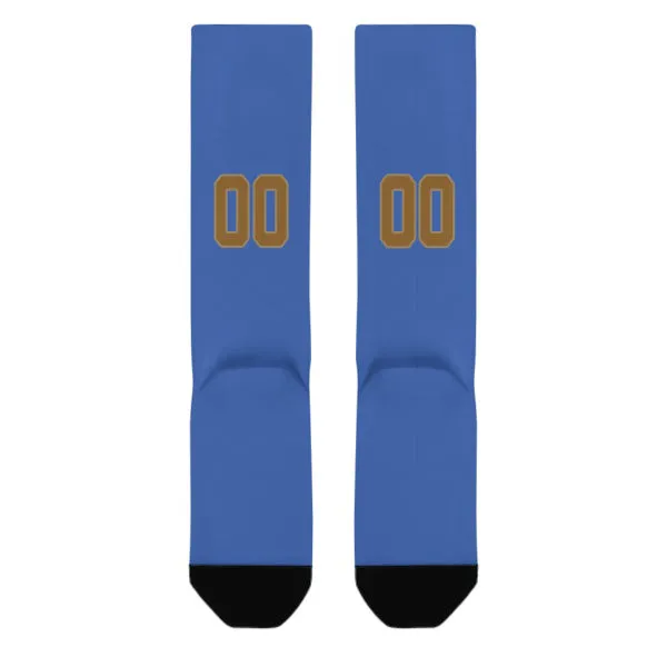 Custom Sky Blue Khaki Knee-High Sock sold by Tailorly product image thumbnail 3