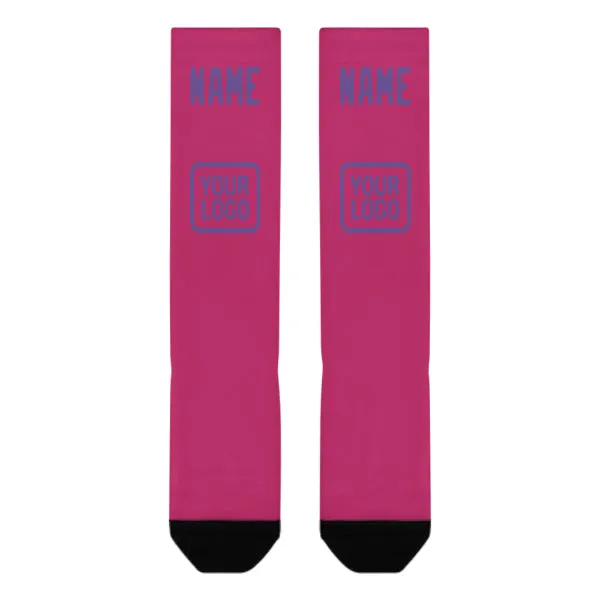 Custom Pink Light Purple Knee-High Sock sold by Tailorly product image thumbnail 2
