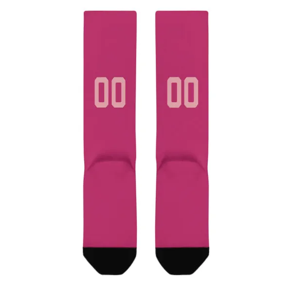 Custom Pink Light Pink Knee-High Sock sold by Tailorly product image thumbnail 3