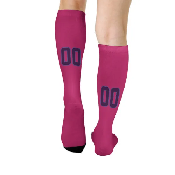 Custom Pink Purple Knee-High Sock sold by Tailorly product image thumbnail 4