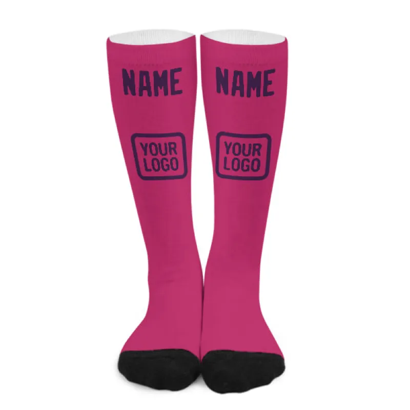 Custom Pink Purple Knee-High Sock sold by Tailorly