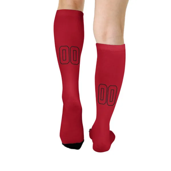 Custom Red Red Knee-High Sock sold by Tailorly product image thumbnail 4