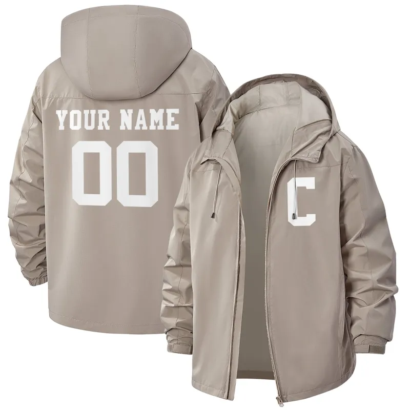 Custom Water-Resistant Windbreaker — Add Monogram Initial / Name / Number sold by Tailorly